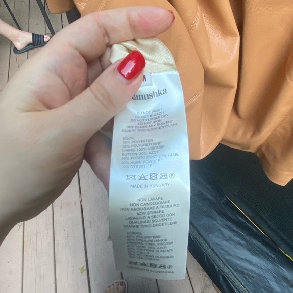 NWT NANUSHKA Remi Vegan Leather Blazer Dress - Picture 9 of 9